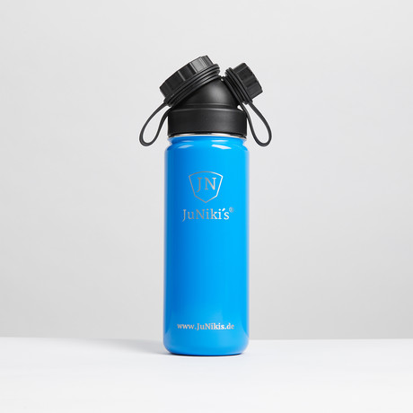 Insulated Stainless Steel Flask // 18oz // Blue