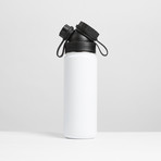Insulated Stainless Steel Flask // 18oz // White