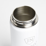 Insulated Stainless Steel Flask // 18oz // White