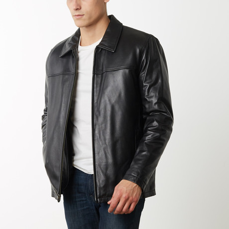 Mason + Cooper Dean Leather Jacket // Black (S)