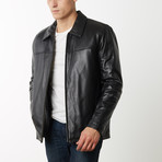Mason + Cooper Dean Leather Jacket // Black (L)
