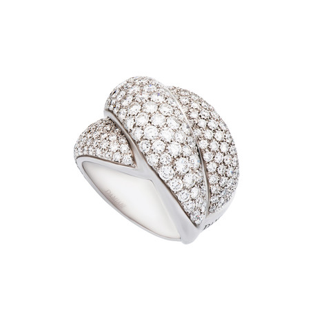 Damiani Gomitolo 18k White Gold Diamond Ring // Ring Size: 7.5
