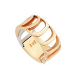 Damiani Damianissima 18k Rose Gold + 18k White Gold Diamond Ring // Ring Size: 8