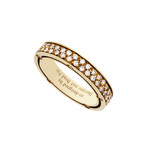 Damiani D. Side 18k Yellow Gold Diamond Ring // Ring Size: 5.25