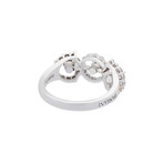 Damiani // Juliette 18k White + Rose Gold Diamond Ring // Size 7