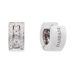 Damiani // Belle Epoque 18k White Gold Diamond Earrings