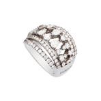 Damiani Queen Cleopatra 18k White Gold Diamond Ring // Ring Size: 7
