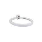 Damiani // D. Side 18k White Gold Diamond Engagement Ring // Size 7
