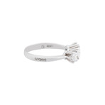 Damiani Luce 18k White Gold 3 Diamond Ring // Ring Size: 6.5
