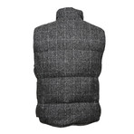 Tiberius Reversible Wool Puffer Vest // Gray (M)