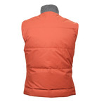 Septimius Reversible Cotton Vest // Orange + Gray (M)