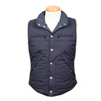 Antonius Reversible Wool Vest // Blue (XS)