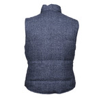 Antonius Reversible Wool Vest // Blue (S)
