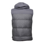 Galba Wool Blend Hooded Vest // Gray (XS)
