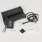 Leather Classic Mini Envelope Crossbody Bag // Gray