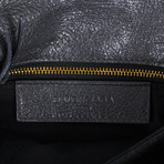 Leather Classic Mini Envelope Crossbody Bag // Gray