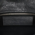 Leather Classic Mini Envelope Cross-Body Bag // Gray