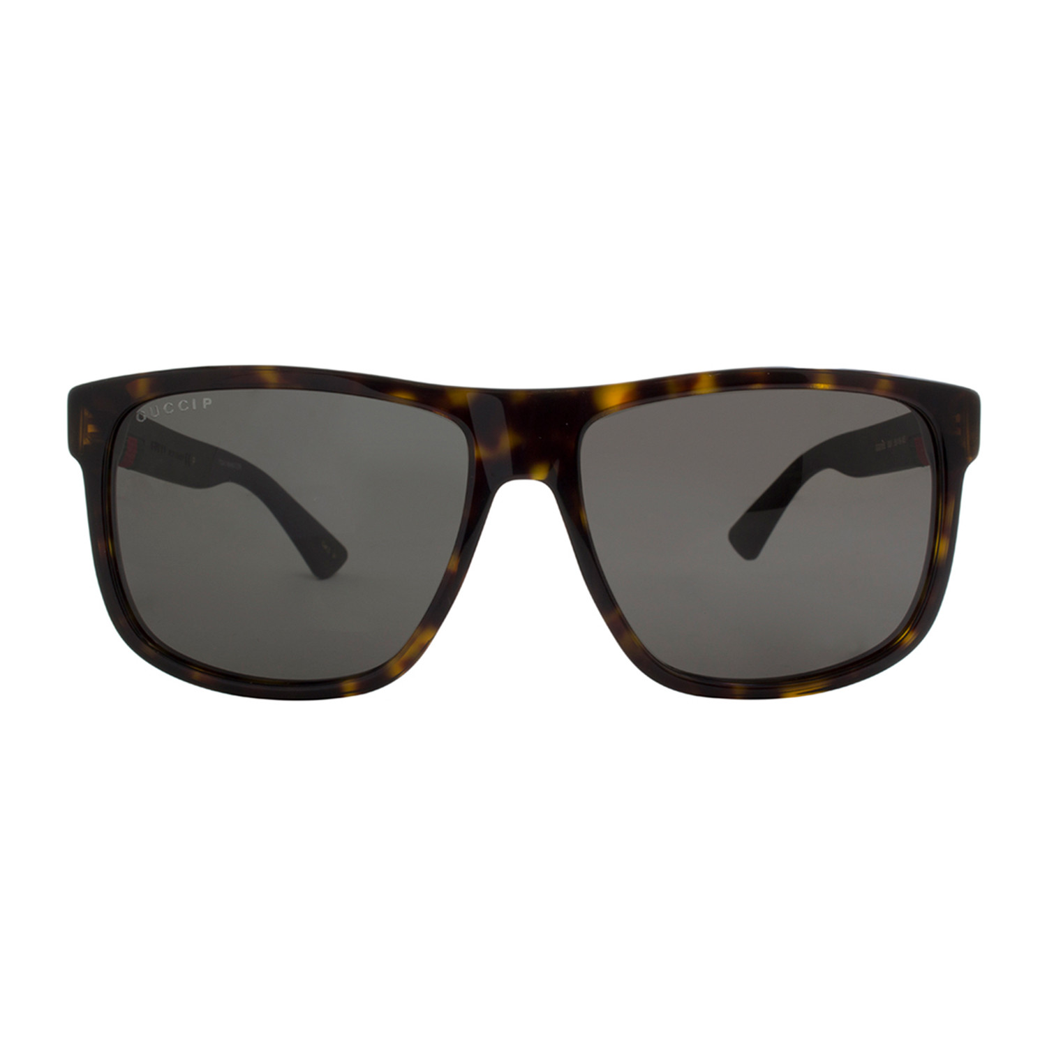 Gucci // Men's Polarized Wayfarer Sunglasses // Dark Havana + Polarized ...