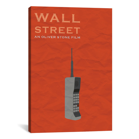 Wall Street Minimalist Poster // Popate (26"W x 18"H x 0.75"D)