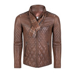 Paul Leather Jacket // Chestnut (M)