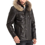 Omer Leather Jacket // Brown (L)