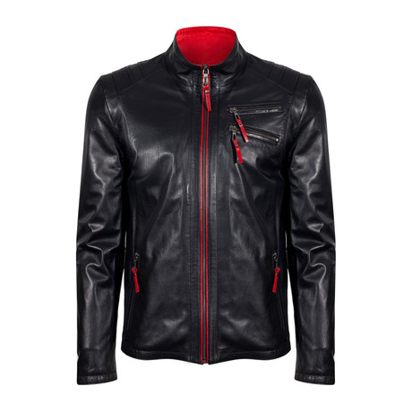 Umut Leather Jacket // Black (M)