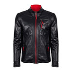 Umut Leather Jacket // Black (L)