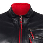 Umut Leather Jacket // Black (M)
