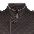 Mert Leather Jacket // Brown Tafta (L)