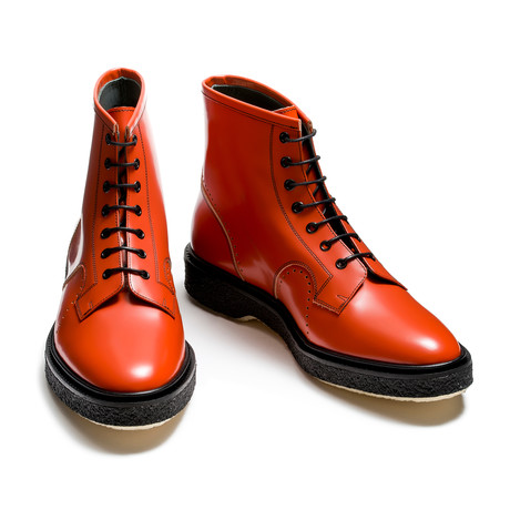 Chang Lace Up Boots // Orange (Euro: 39)