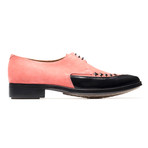 Darrel Lace Up Pointed Derby // Pink + Black (Euro: 39)