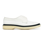Robt Lace Up Derby // White + Perforated (Euro: 39)
