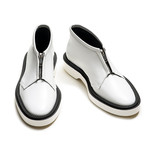 Stacy Zipper Low Boots // White (Euro: 42)