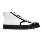 Forest High Lace Up Sneakers // White + Black (Euro: 39)