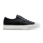 Boyd Low Lace Up Sneakers // Black + White (Euro: 39)