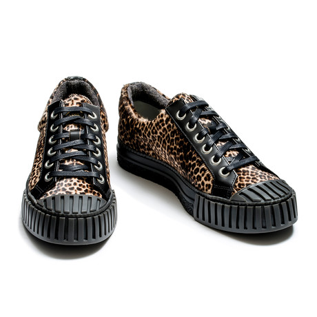 Angelo Low Lace Up Sneakers // Leopard (Euro: 39)