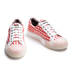 Lamar Low Lace Up Sneakers // Vichy Red (Euro: 40)