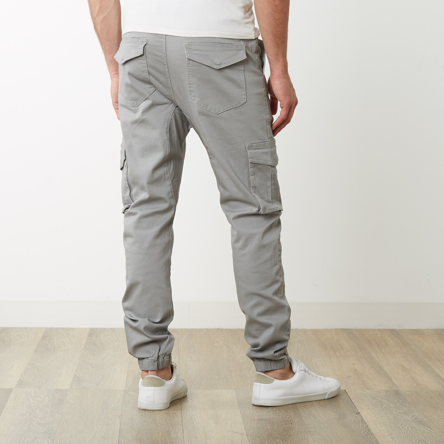 Cargo Twill Joggers // Grey (S) - Seize & Desist - Touch of Modern