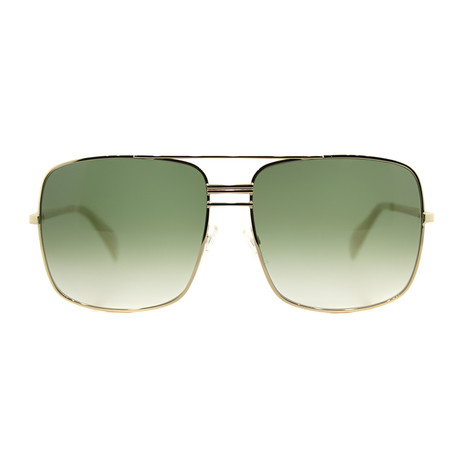 Celine // Margert Square Aviator Sunglasses // Gold