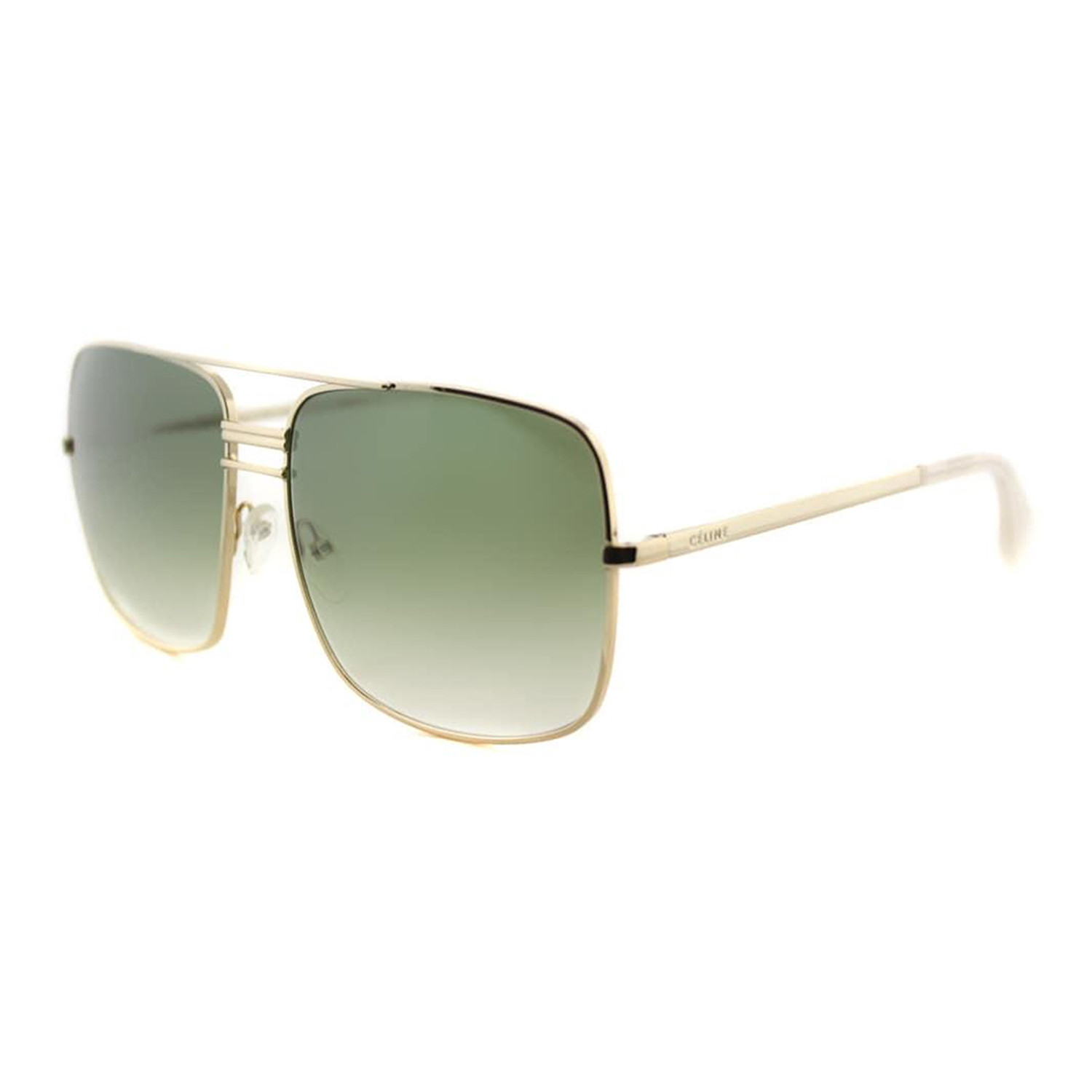 Celine // Margert Square Aviator Sunglasses // Gold - Dior, Celine ...