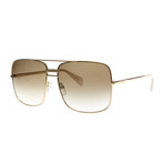 Celine // Doris Square Aviator Sunglasses // Gold