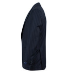 Pal Zileri // Striped Wool Blend 2 Button Suit // Navy Blue (Euro: 48)