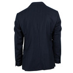 Pal Zileri // Striped Wool Blend 2 Button Suit // Navy Blue (Euro: 48)