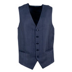 Pal Zileri // Striped Wool 2 Button Three Piece Suit // Blue (Euro: 50)
