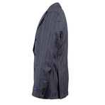 Pal Zileri // Striped Wool Double- Breasted Suit // Blue (Euro: 46)