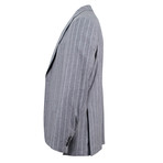 Pal Zileri // Striped Wool Pick 2 Button Suit // Gray (Euro: 46)