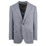 Pal Zileri // Striped Wool Pick 2 Button Suit // Gray (Euro: 46)