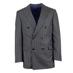 Pal Zileri // Wool Double-Breasted Suit // Heather Gray (Euro: 46)