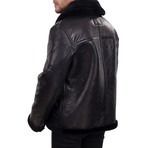 Faux Fur Trimmed Jacket // Black (XS)