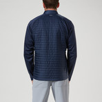 Player Quilted Fleece Jacket // Navy Blazer (S)